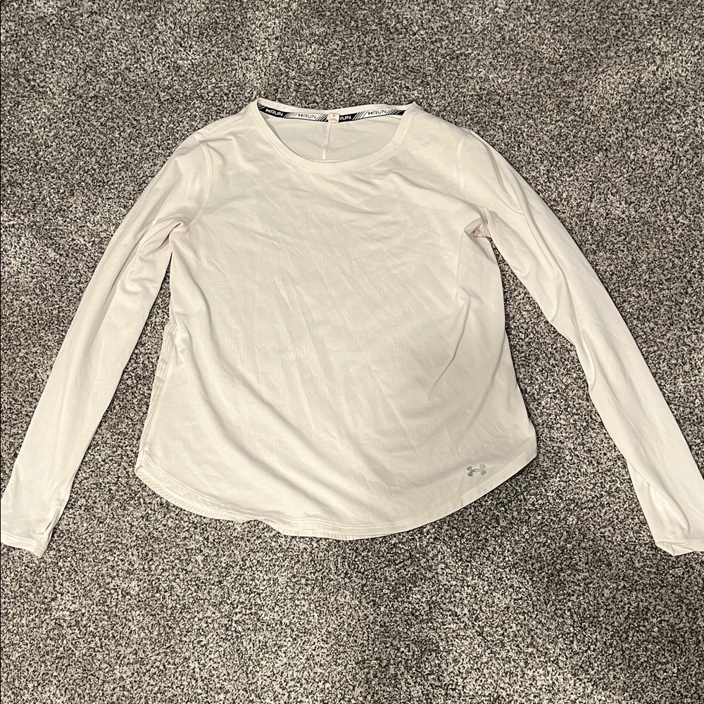 Under Armour Women's Off-White Long Sleeve Tee